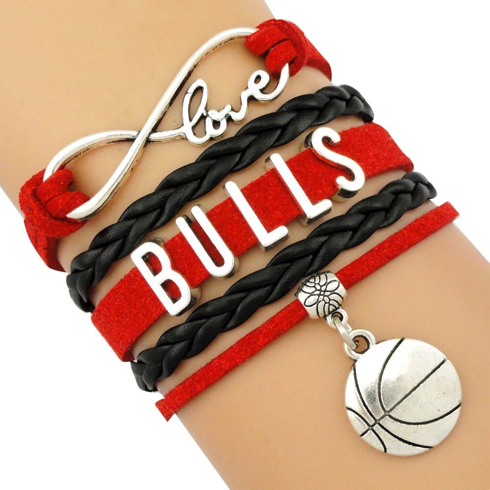 Love NBA Chicago Bulls Adjustable Bracelet